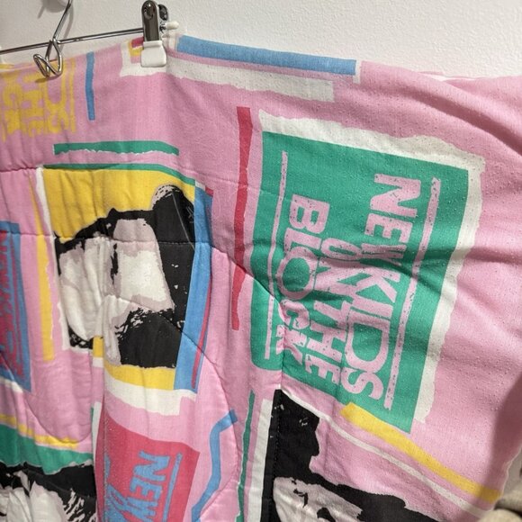 Vintage 1990 New Kids On The Block Band Winterland Twin Comforter Bedding NKOTB - Picture 3 of 8